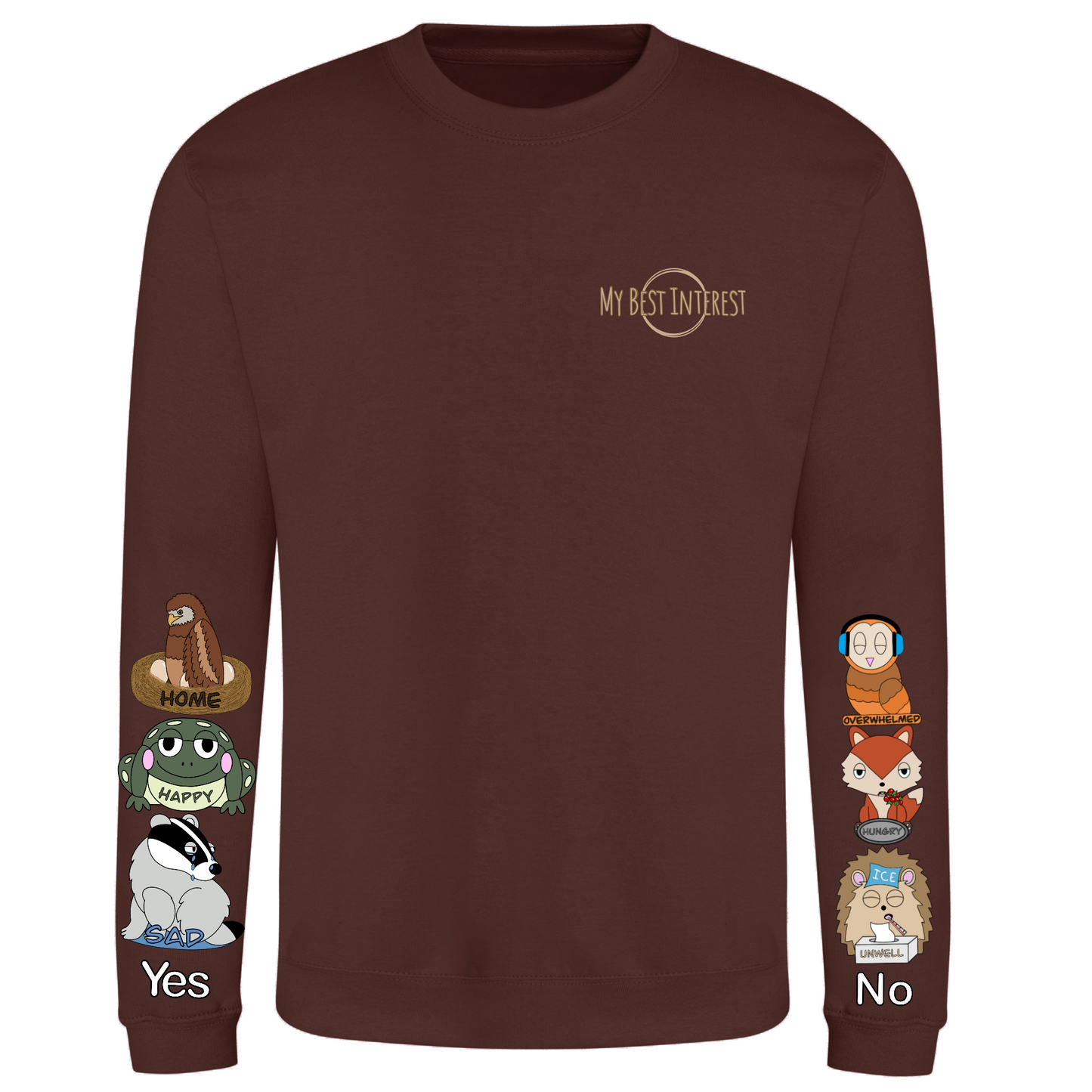 Adults Woodland Animal Communication Sweatshirt