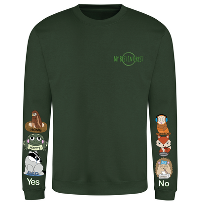 Kids Woodland Animal Communication Sweatshirt